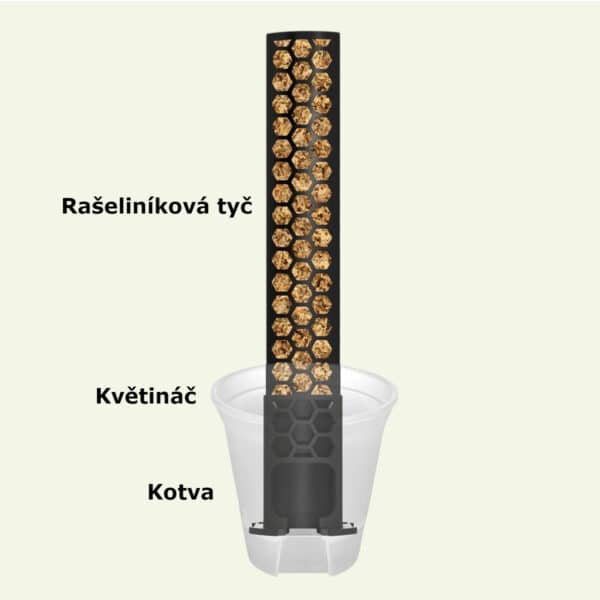 Samozavlažovací kotevní sada / kotva, květináč a tyč